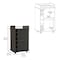Tuhome Barstow 2 Piece Living Room Set, Bar Cart, Coffee Table, Espresso CLIV26 - alternate 4